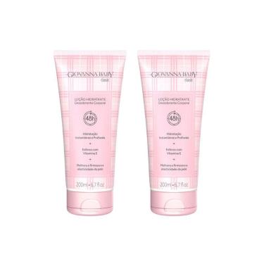 Imagem de Hidratante Corporal Giovanna Baby 200Ml Classic Rosa Kit 2Un