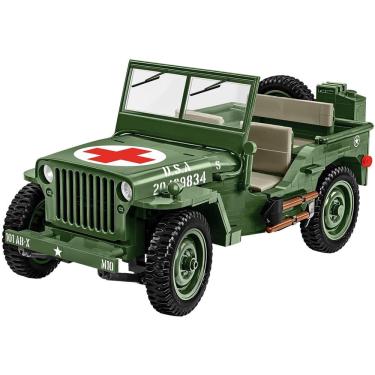 Imagem de Bloco de construção: coleção histórica cobi, segunda guerra mundial, jeep, Willys mb