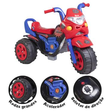 Imagem de Mini Moto Elétrica Spider 12V Motinha Para Crianças Biemme