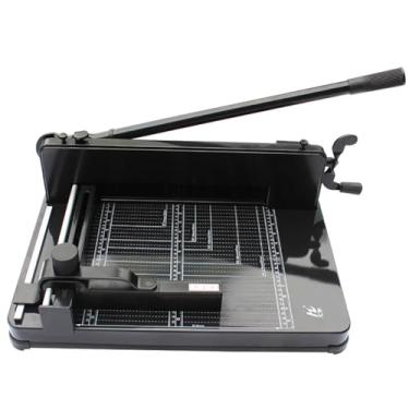 Imagem de YDBMY Cortador de papel elétrico, cortador de papel de guilhotina resistente, espessura de papel de 0,1-40 mm, com marca de escala e capa protetora de segurança, para cartolina