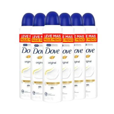 Imagem de Kit Desodorante Aerosol Dove Original 250ml - 6 Unidades