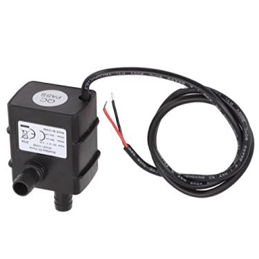 Imagem de WOOXGEHM Aquecedor solar de água quente DC 12V bomba pequena sem escova, mini bomba submersível de refrigeração de água de ruído, micro bomba centrífuga para circulação de água, resfriamento e