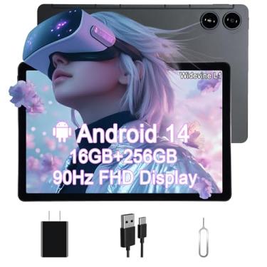 Imagem de AGM Tablet, tablet Android de 11 polegadas com MTK G99, 16GB 256GB 2TB TF, 90Hz FHD IPS Touchscreen Widevine L1, bateria 12H, WiFi 5G, BT 5.0, câmera dupla, tablets 2025