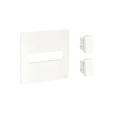 Imagem de Conjunto 4x4 2x Interruptor Paralelo Orion Schneider Branco - Schneide