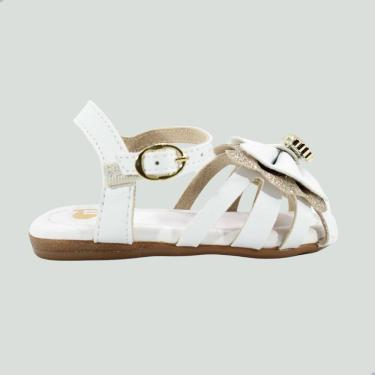 Imagem de Sandália Bebe Molekinha Napa Turim Branco
