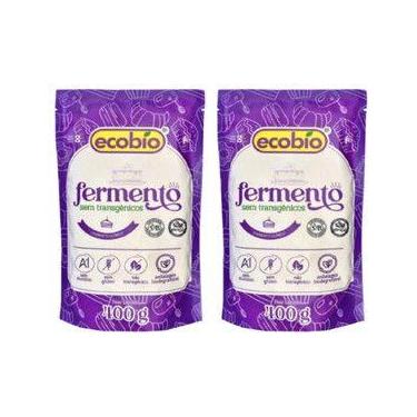 Imagem de Kit 2 Fermento Em Pó 800g Não Transgênico S/ Glúten Ecobio
