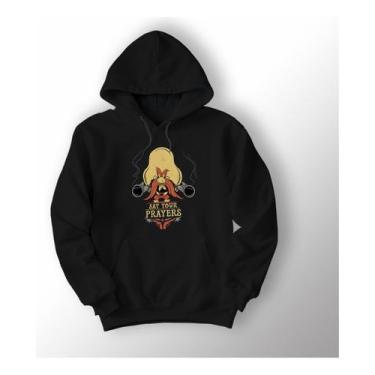 Imagem de Blusa Moletom Canguru Personalizado Ligeirinho Desenho - Lobo Sete, Pr