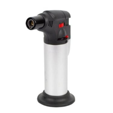 Imagem de Mini Maçarico Portátil Gás Acendimento Automático Regulagem de Chamas 