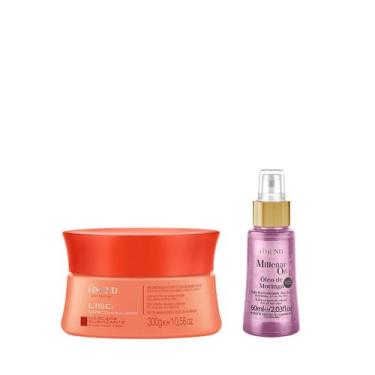 Imagem de Amend Expertise Liso Descomplicado Masc 300ml + Millenar Oil Moringa 6