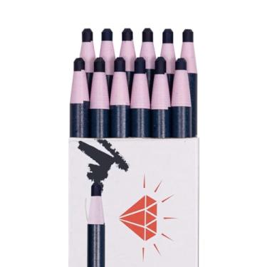 Imagem de Marcadores/lápis de graxa Diamond Peel-Off para vidro, celofane, vinil, metal, etc. (12 lápis) (azul)