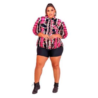 Imagem de Camisa Xadrez Feminina Adulta Quadrilha Vestido de Festa Junina - Fant