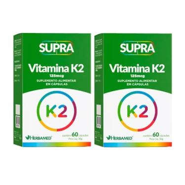 Imagem de Kit 2 Supra Vitamina K2 125mcg 60 Cápsulas - Herbamed