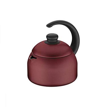 Imagem de Chaleira de Alumínio com Revestimento Interno de Antiaderente Diâmetro 19Cm, Tramontina 20550719, Vermelho