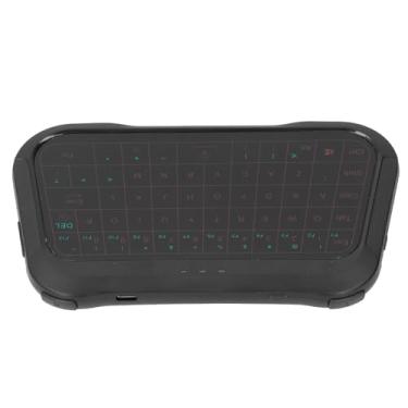 Imagem de RGB Backlight Touch Teclado Com Touchpad para Caixa de TV de Laptop Projetor, Combo de Teclado Sem Fio para Raspi, HTPC, Teclados para PC, Plug and Play, Bateria Recarregável