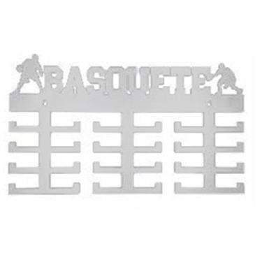 Imagem de Porta Medalhas Branco Basquete 2 Basquetebol Personalizado - Loja Dink