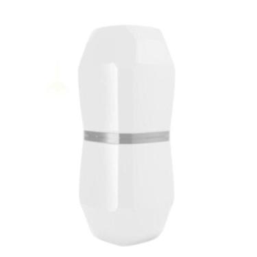 Imagem de Porta Escovas Pasta Creme De Dente Cores Com Tampa - Micromax, BRANCO