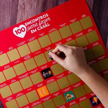 Imagem de Pôster Raspadinha 100 Encontros para Casal - DESEMBRULHA