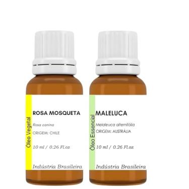 Imagem de Kit Óleo Essencial Melaleuca + Óleo Vegetal Rosa Mosqueta 10ml