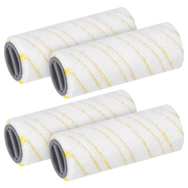 Imagem de SavStor Substituição de escova de rolo compatível com esfregão de limpeza de piso elétrico Karcher FC3, FC5, FC7, acessórios de peças sobressalentes para escova principal de mircofibra, escova de