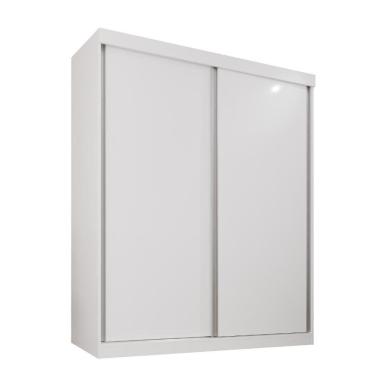 Imagem de Guarda Roupa Solteiro 100% Mdf 2 Portas De Correr 3 Gavetas Portugal Neve
