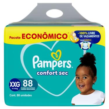 Imagem de Fralda Descartável Pampers Confort Sec XXG 88 Unidades