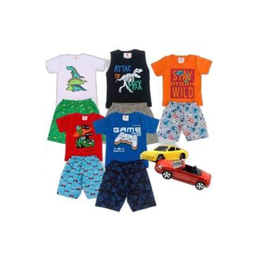 Imagem de Roupas Infantis Criança Menino Lote 10 Peças com brinquedo - Kitilica 