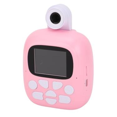 Imagem de Fafeicy Câmera de Impressão Imediata Fun Selfie Digital Camera para Tocar Tocadores de Música, Impressão Infantil para Dentro e Rosa Ao Ar Livre