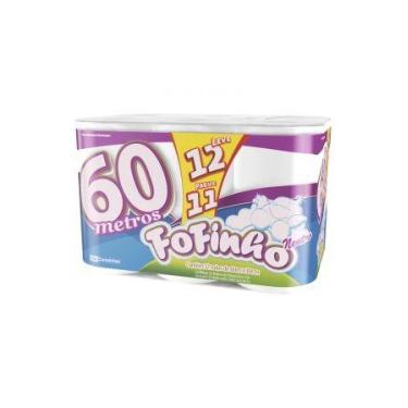 Imagem de Papel higiênico fofinho folha simples c/12