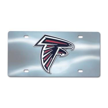 Imagem de NFL Atlanta Falcons Placa de licença unissex Atlanta Falcons, cromada, 15 x 30 cm
