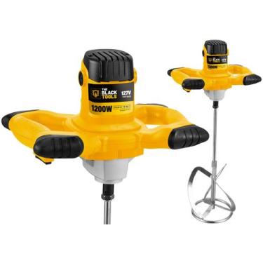 Imagem de Misturador Elétrico De Tinta e Argamassa 1200w 220v The Black Tools