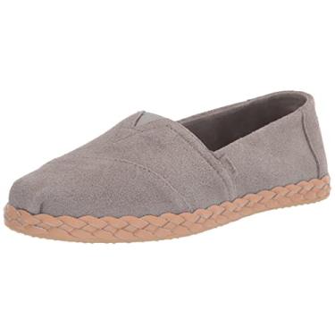 Imagem de TOMS Mocassim feminino Alpargata de couro, Cimento, 7.5