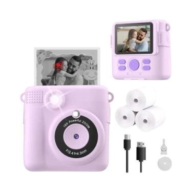 Imagem de Câmera Instantânea Infantil HD Digital Com Vídeo Portátil Para Meninas