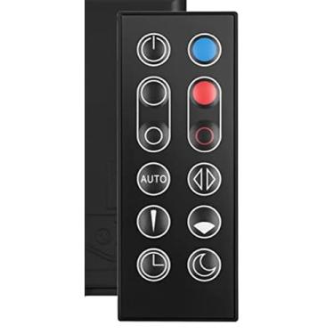 Imagem de Controle remoto 969897-02 969897-03 para aquecedor purificador Dyson Pure Hot+Cool HP04 HP05 HP06 HP07 HP09 + ventilador, com bateria magnética e embutida - Preto