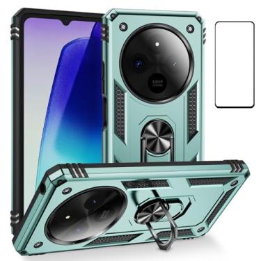 Imagem de Capa para Xiaomi Redmi 14C 4G com protetor de tela, capa protetora traseira protetora para Redmi 14C 4G LTE fina proteção militar à prova de choque Armor Defender capa traseira para Redmi 14C 4G (14C