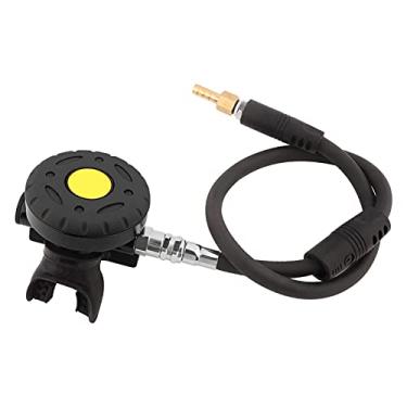 Imagem de Asixxsix Regulador de Mergulho No Segundo Estágio de Mergulho, Mergulho de Mergulho Em 2º Estágio Regulador Octopus narguilé, Regulador de Mergulho na Cabeça da Válvula Respiratória Com (Preto)