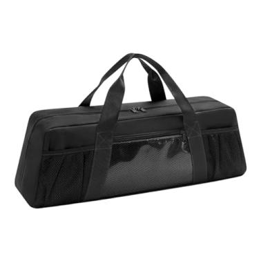 Imagem de Ioensy Bolsa de armazenamento de acessórios para churrasqueira, ferramentas de armazenamento para churrasco ao ar livre, grande suporte portátil para