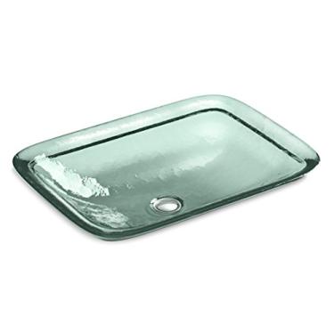 Imagem de KOHLER 2773-TG2 Pia de banheiro retangular de vidro Dew Inia Wading
