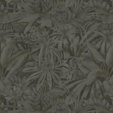 Imagem de Ismoon Papel de parede tropical de 17,3 x 393 pol. Papel de parede tropical floresta samambaia papel de contato verde escuro vintage folha selva papel de parede autoadesivo removível para banheiro