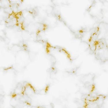 Imagem de Papel De Parede Efeito Marmorizado Branco Autocolante 5m