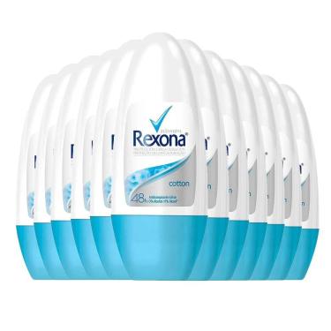 Imagem de Kit Desodorante Roll On Rexona Cotton 50ml - 12 Unidades