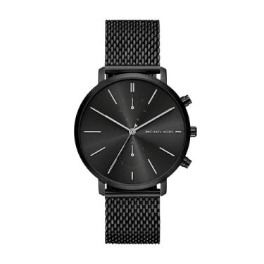 Imagem de Michael Kors Relógio masculino Blake multifuncional de aço inoxidável (modelo: MK9211), Preto