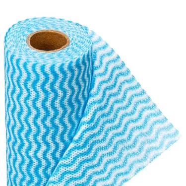 Imagem de Kit 50 Pano de Limpeza Flanela Lavável Reutilizável Secagem Rápida Multiuso Tipo Perfex Rolo Com Paninhos Limpa Tudo Cozinha Móveis Vidros – 25x30cm