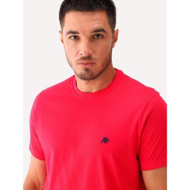 Imagem de Camiseta Aeropostale Embroidered Black Logo NYC A87 Vermelha-Masculino