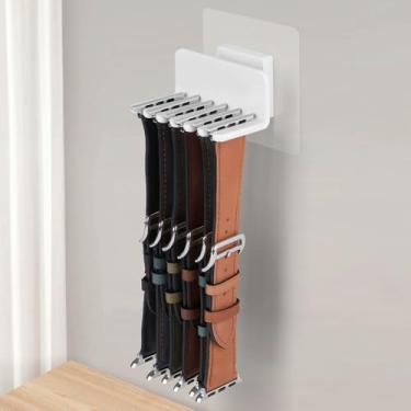 Imagem de SUJOER Organizador de pulseira de relógio para Apple Watch, suporte de silicone com pulseira inteligente, visor Groove, para Apple Watch, pulseira