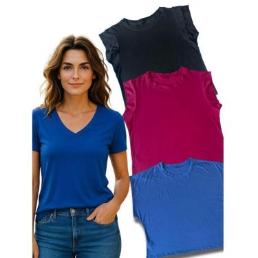 Imagem de Kit 4 Regata Muscle Tee Blusa Feminina Básica Confortável-Feminino