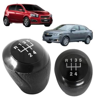 Imagem de Manopla Bola Marcha Alavanca Câmbio Manual Compatível Com Cobalt Sonic Ltz Lt Ls (BLACK PIANO)