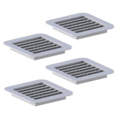 Imagem de Kit 25 Grades Ventilação 13x13cm Encaixe 10x10 Qualidade - MARELAGO