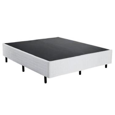Imagem de Base Cama Box Paris Branco Inducol, Casal