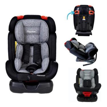 Imagem de Cadeira Infantil p/Carro Star 0-36kg Preta c/Cinza - Passear