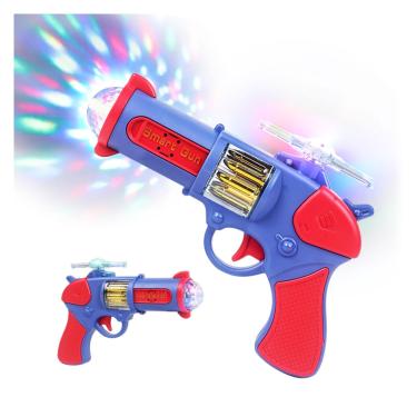 Imagem de Armas de brinquedo para crianças com luz e som LED multicoloridos